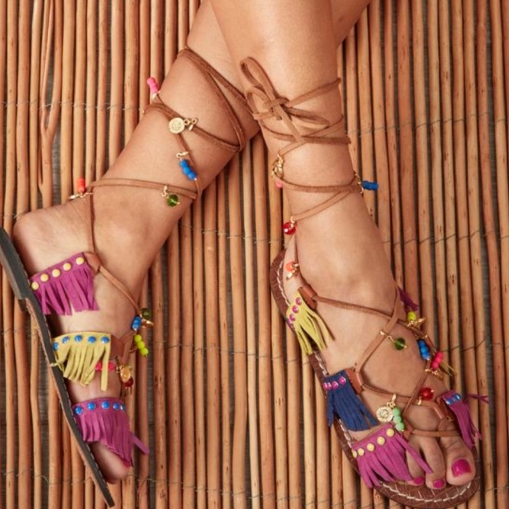 Sam Edelman lace up gladiator sandals size 8